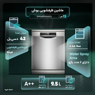 ماشین ظرفشویی 13 نفره بوش مدل SMS6EMW65Q 102716599